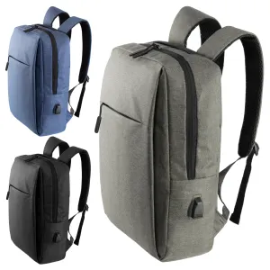 17" Wholesale Premium Design Laptop Backpacks in 3 Colors - Bulk Case of 24 Bookbags