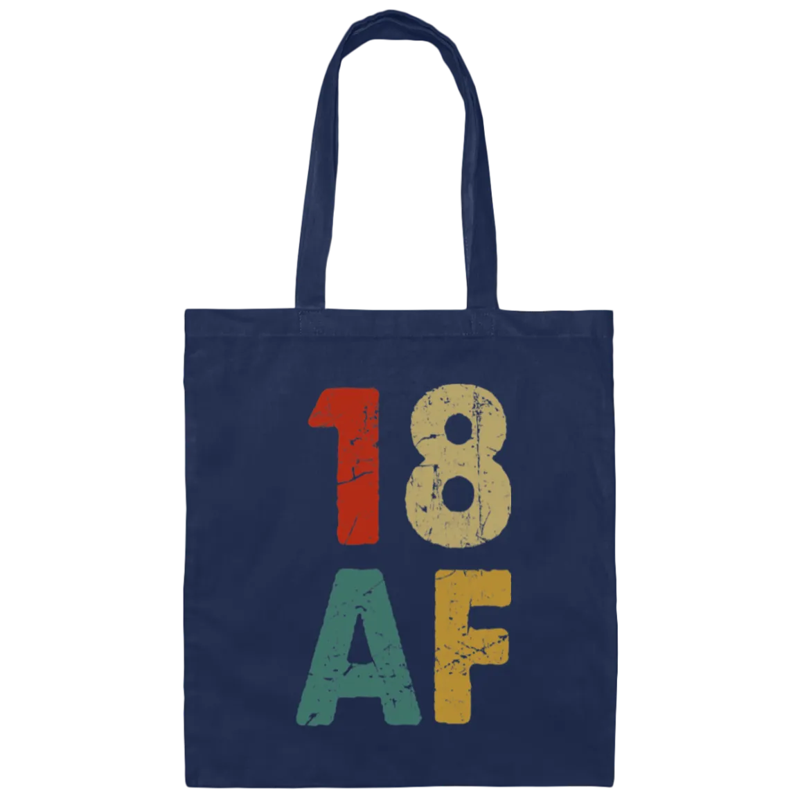 18th Birthday Gift Idea, Retro 18th Gift, Best Of 18th, 18 Vintage, Love 18 Canvas Tote Bag