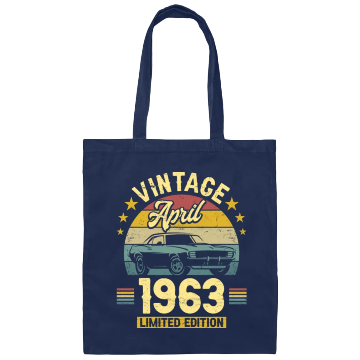 1963 Best Gift, 1963 Limited Edition, April 1963 Birthday Gift, Retro 1963 Canvas Tote Bag