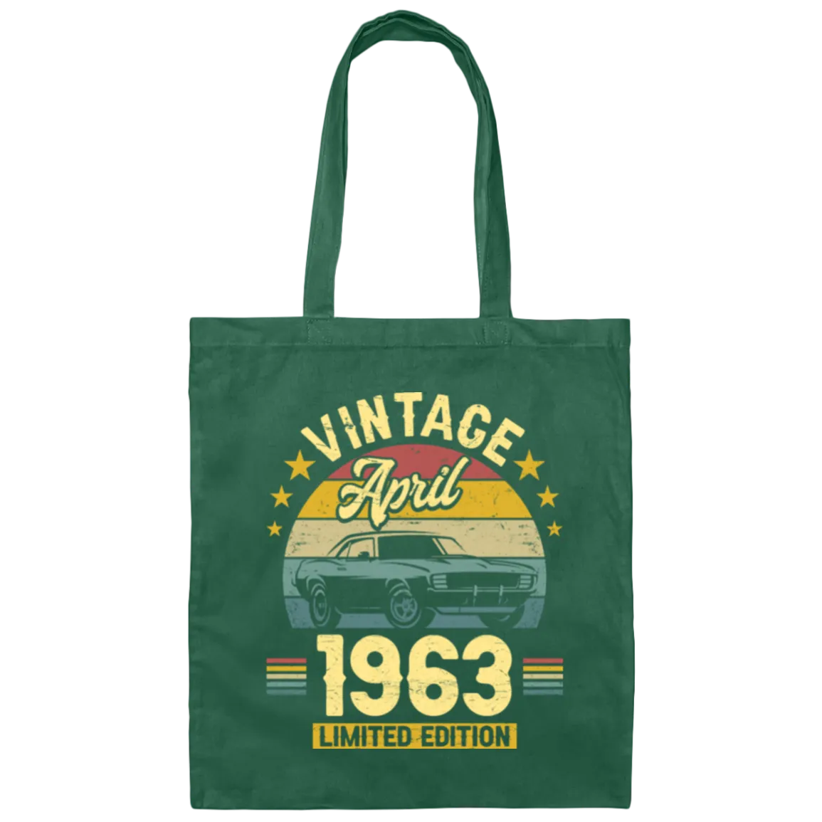 1963 Best Gift, 1963 Limited Edition, April 1963 Birthday Gift, Retro 1963 Canvas Tote Bag