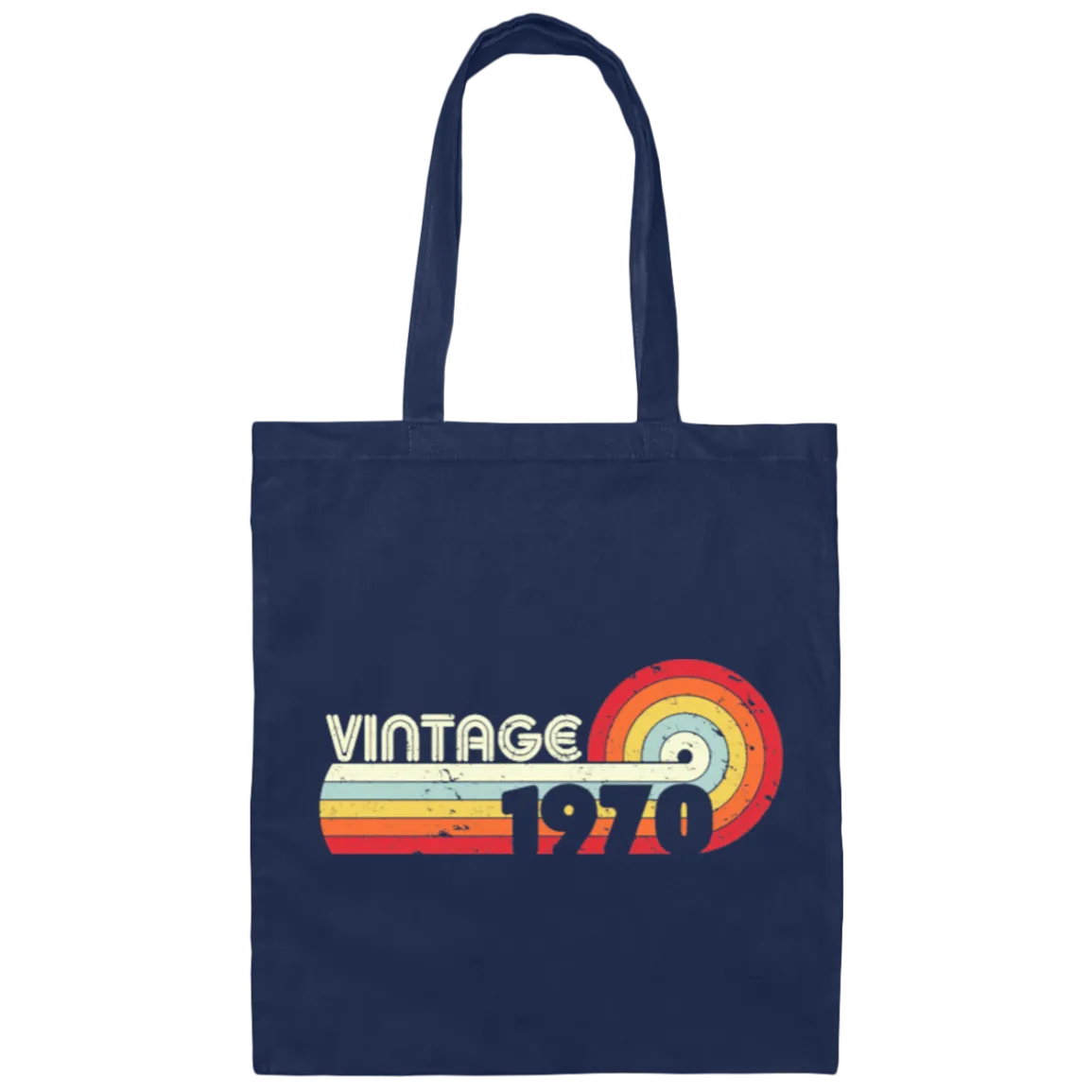 1970 Birthday Gift Design, Classic 1970, Vintage 1970 Canvas Tote Bag