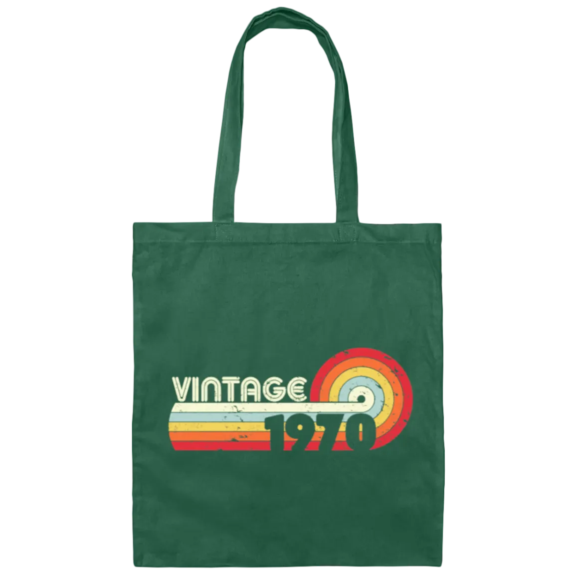 1970 Birthday Gift Design, Classic 1970, Vintage 1970 Canvas Tote Bag