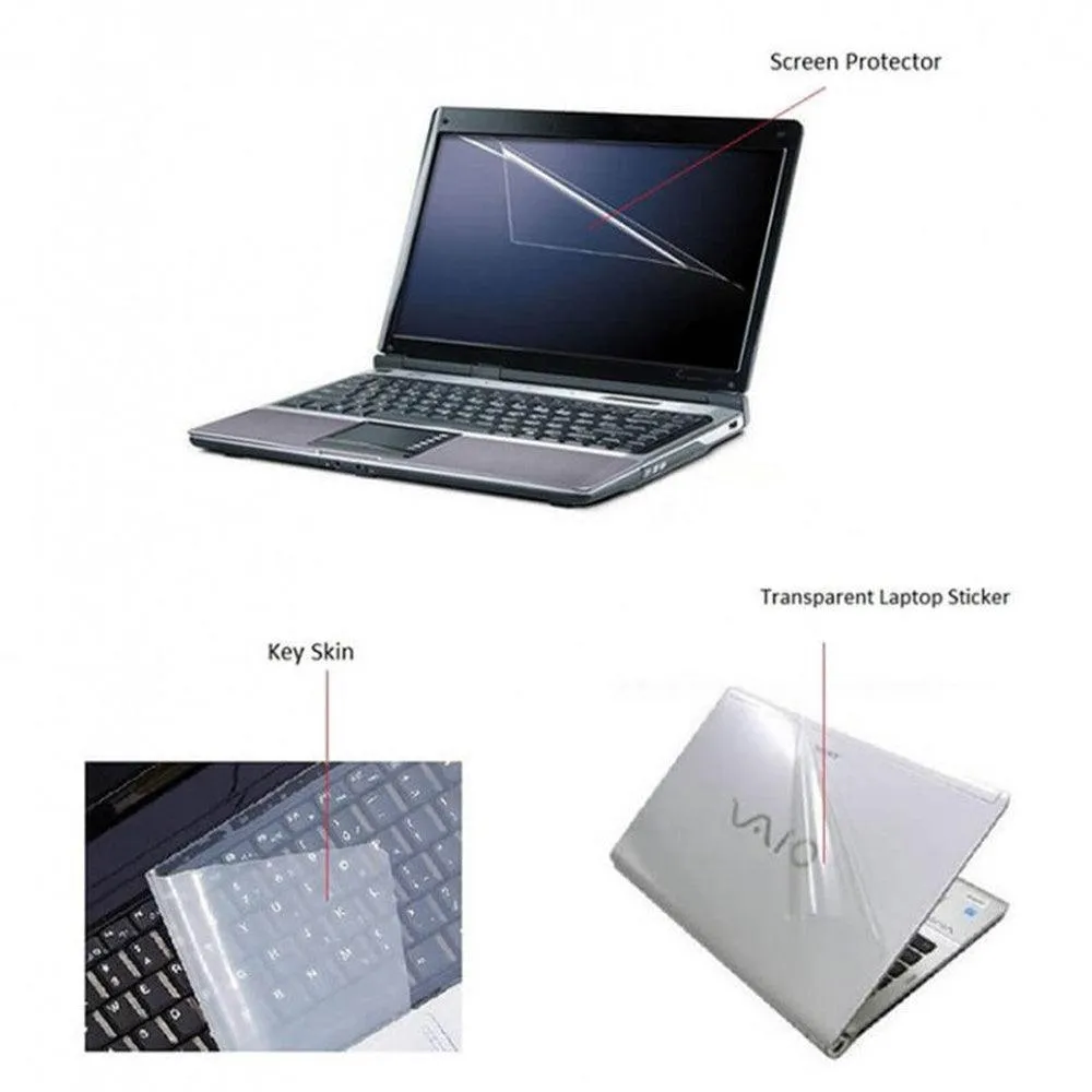 4X1 Transparent Protective Sticker For Laptop