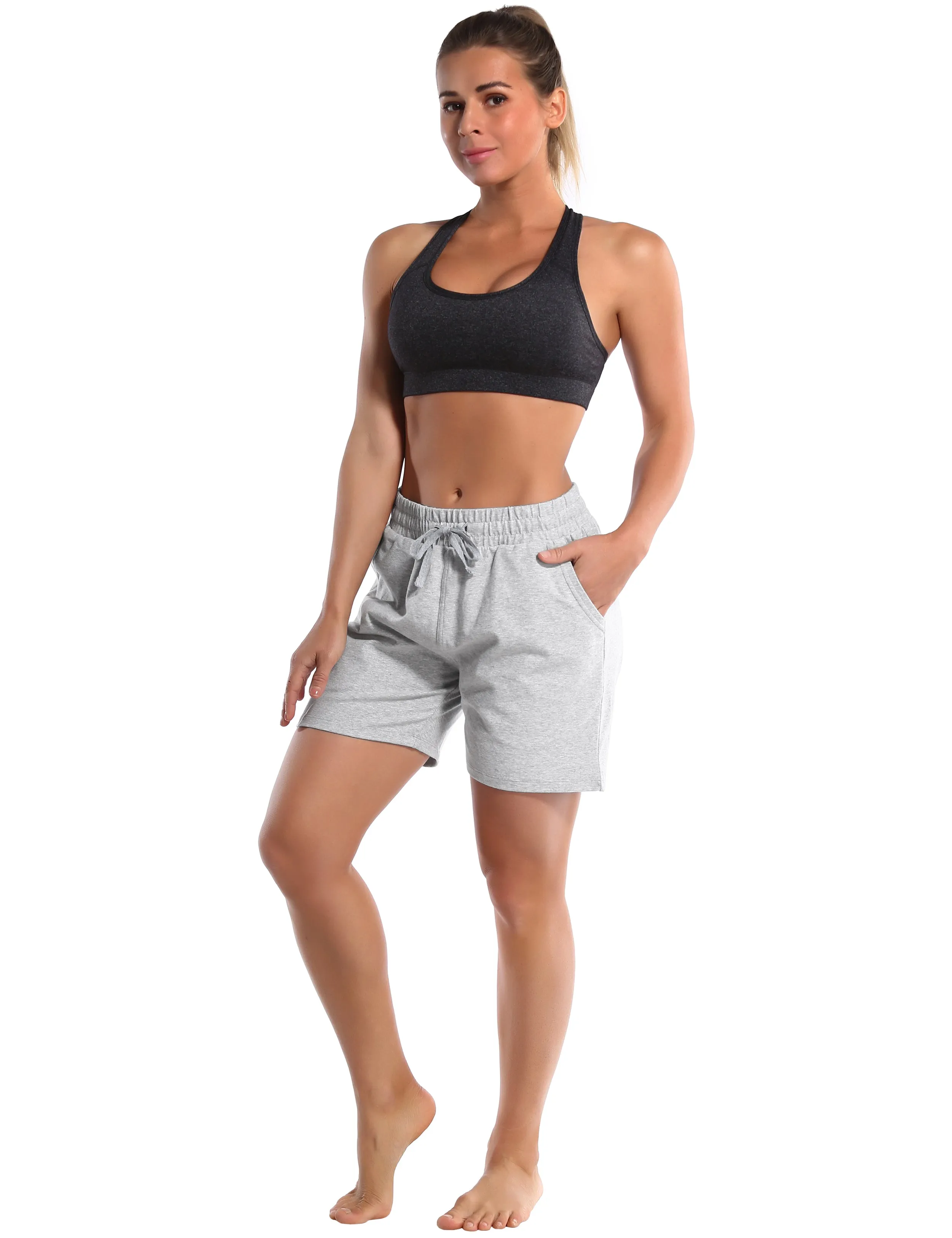 5" Joggers Shorts heathergray_Gym