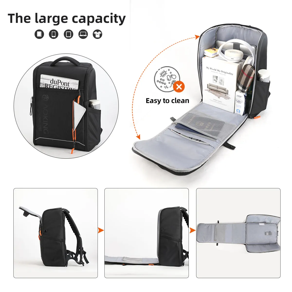 Aoking  School Smart Spine Protection Laptop Backpack - Sn1406