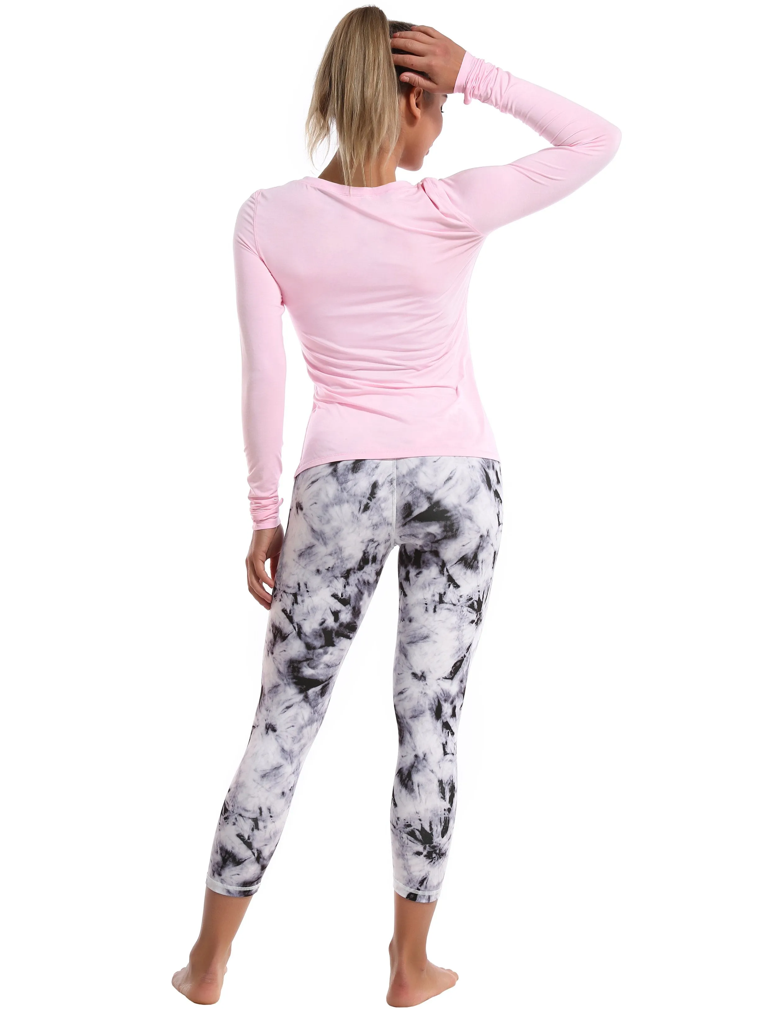 Athlete Long Sleeve Tops lightpink ins_Gym