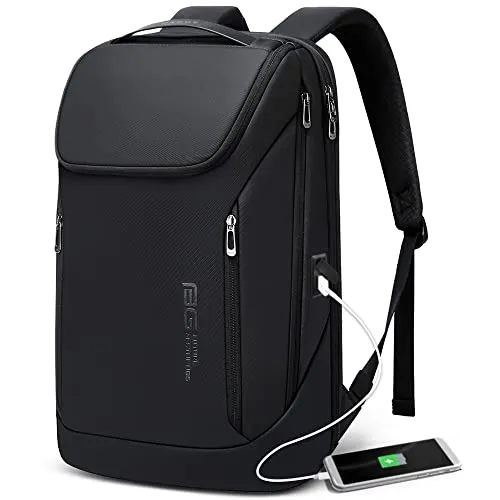 BANGE Business Smart Backpack Waterproof fit 15.6 Inch Laptop Backpack with USB Charging Port,Travel Durable Backpack