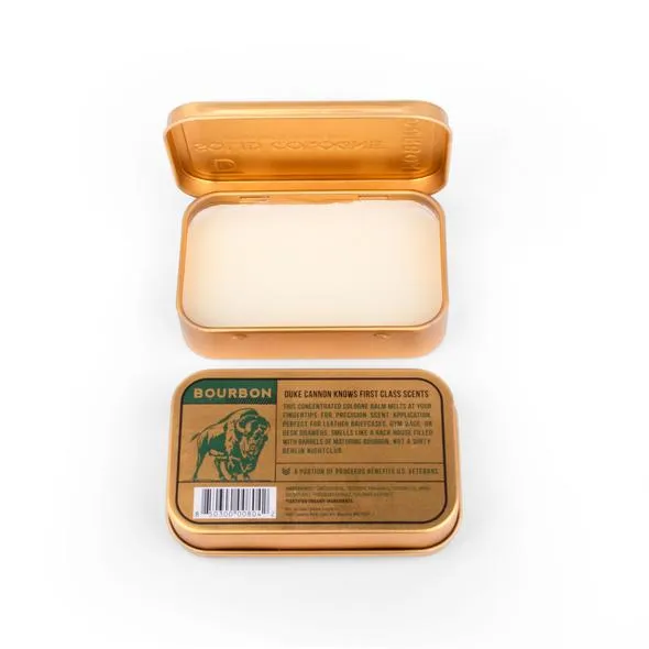 Bourbon Solid Cologne Tin