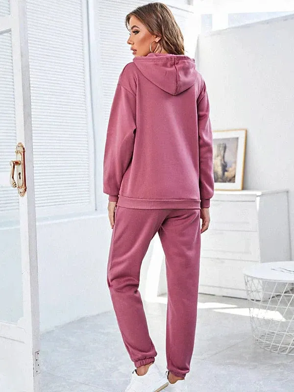 Breathable Cotton Blend Tracksuit for Women