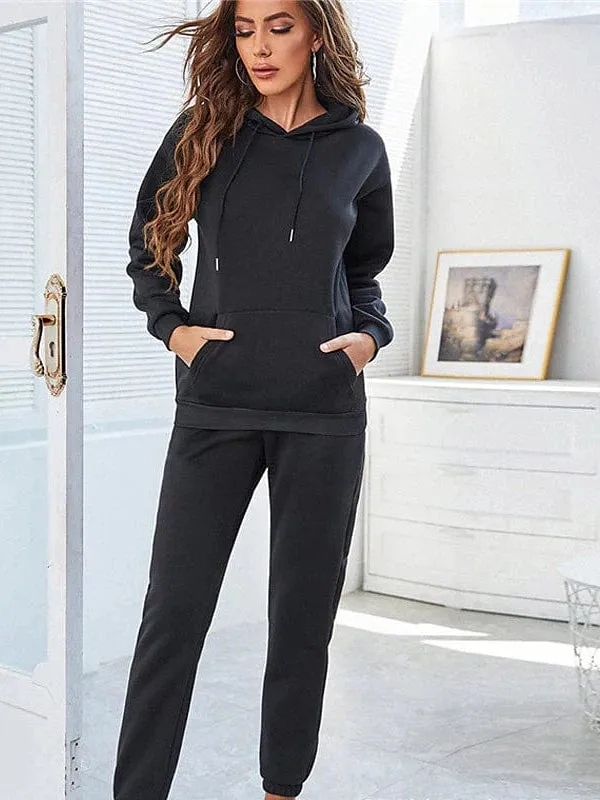 Breathable Cotton Blend Tracksuit for Women