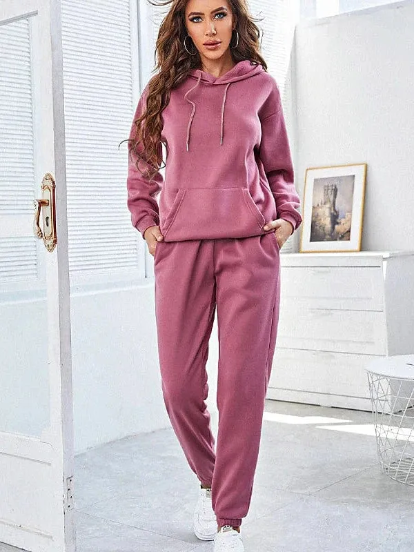 Breathable Cotton Blend Tracksuit for Women