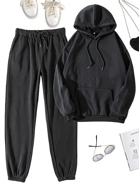 Breathable Cotton Blend Tracksuit for Women