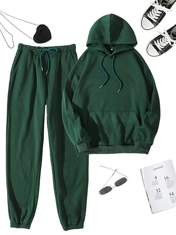 Breathable Cotton Blend Tracksuit for Women