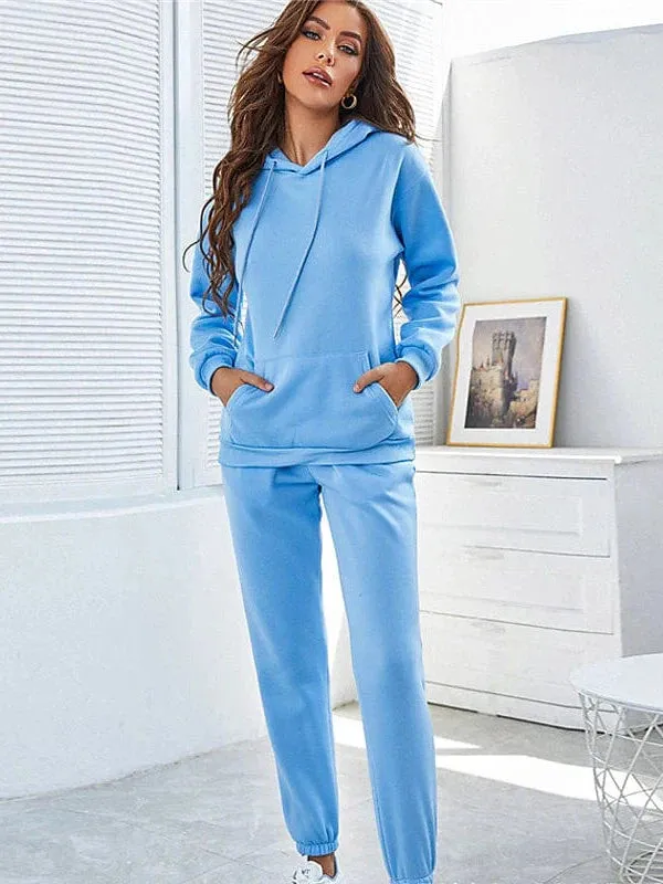 Breathable Cotton Blend Tracksuit for Women