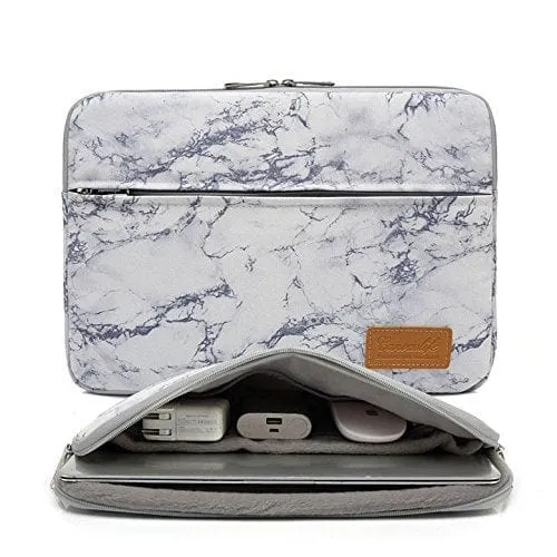 CANVASLIFE - Marble Pattern 360 Degree Protective Waterproof Laptop