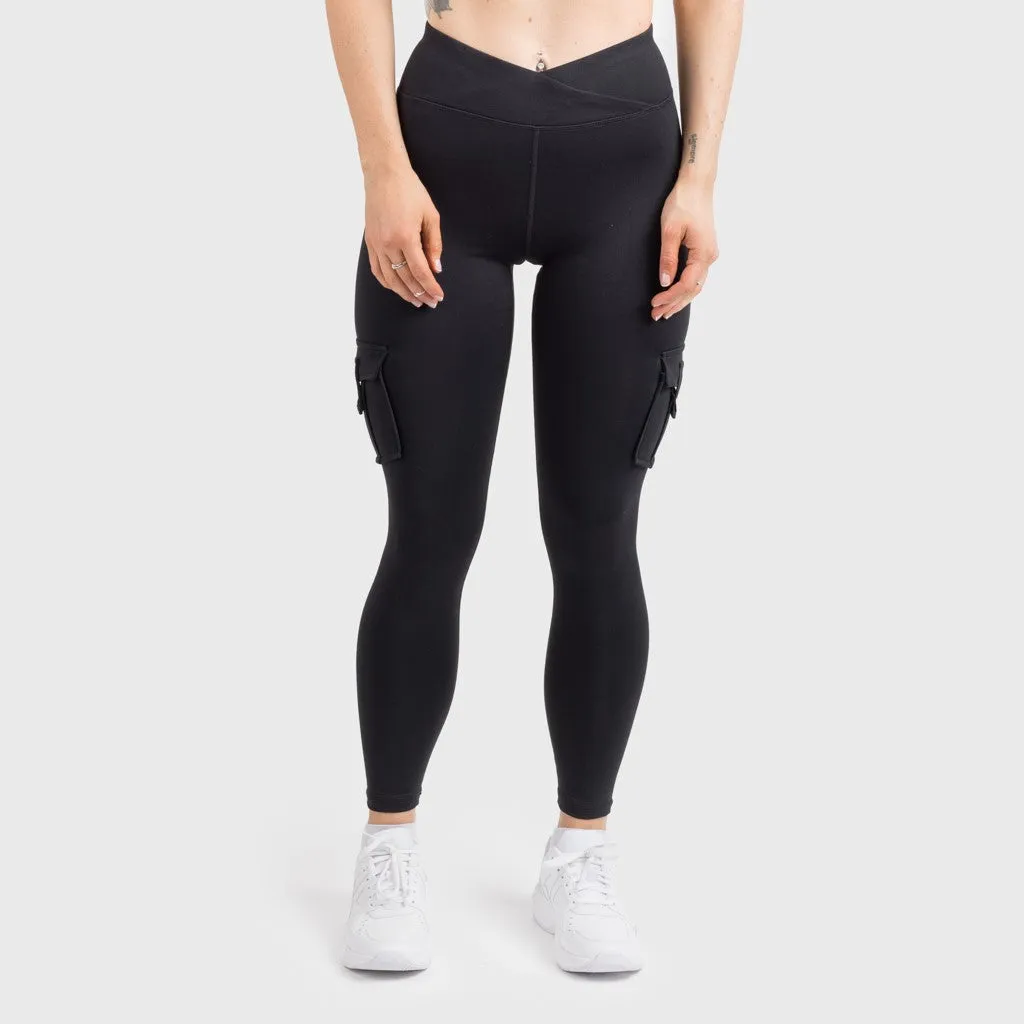 Cargo Leggings, Black