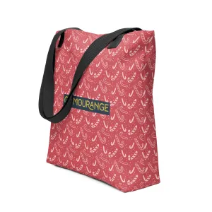 Christmas Tote Bag - Candy Canes Patterns (Glamourange Festive Pattern Christmas Tote Bags)