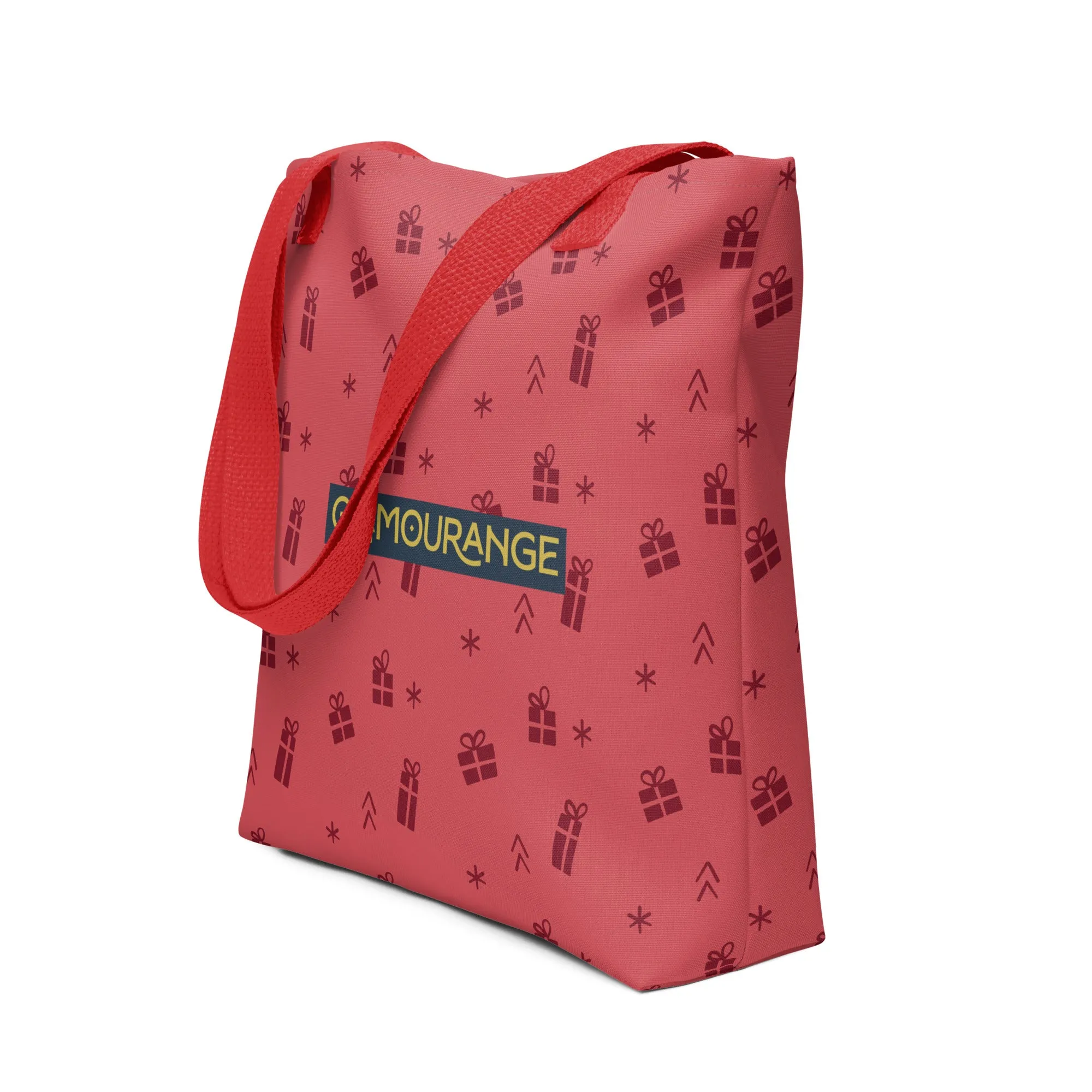 Christmas Tote Bag - Christmas Present Pattern (Glamourange Festive Pattern Christmas Tote Bags)