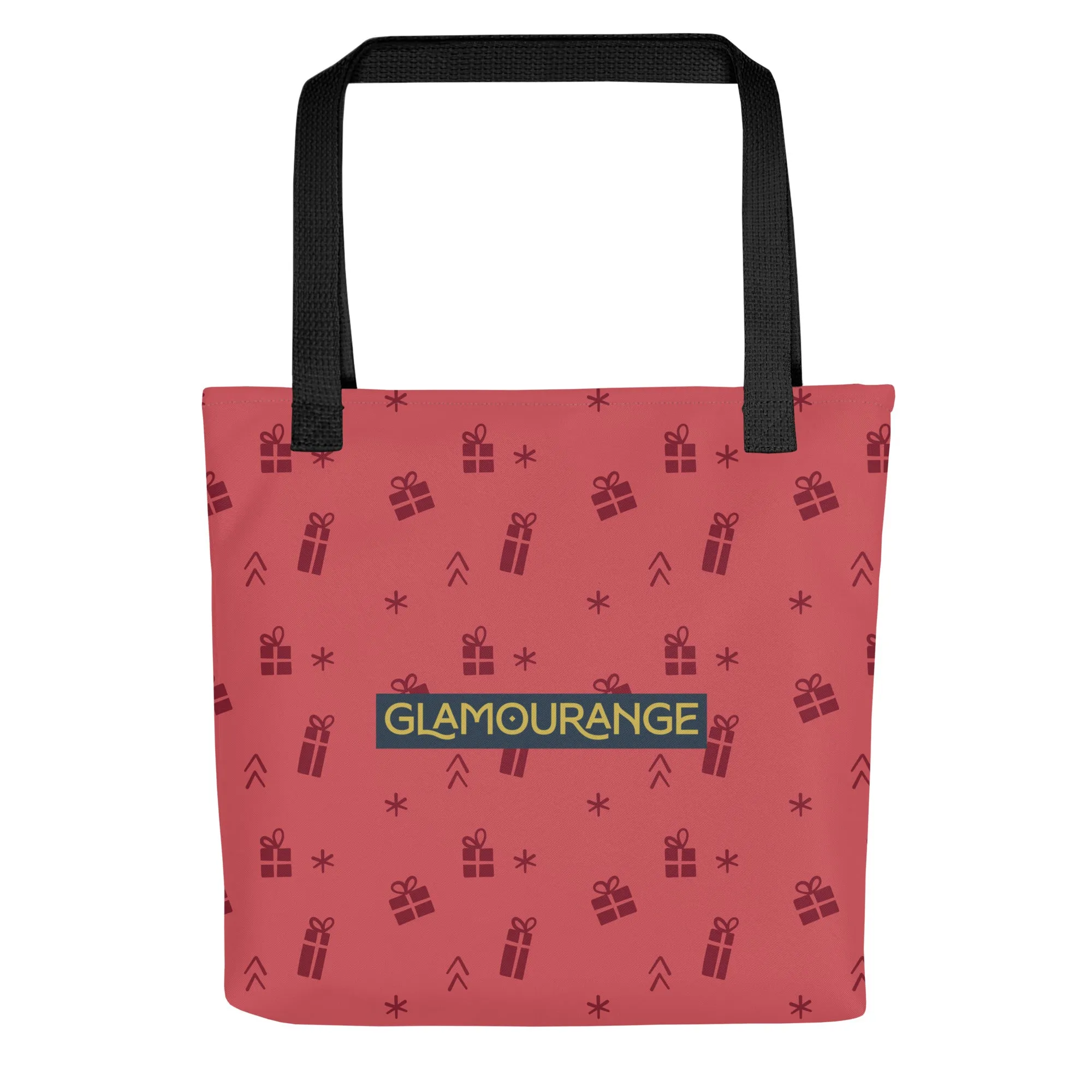 Christmas Tote Bag - Christmas Present Pattern (Glamourange Festive Pattern Christmas Tote Bags)