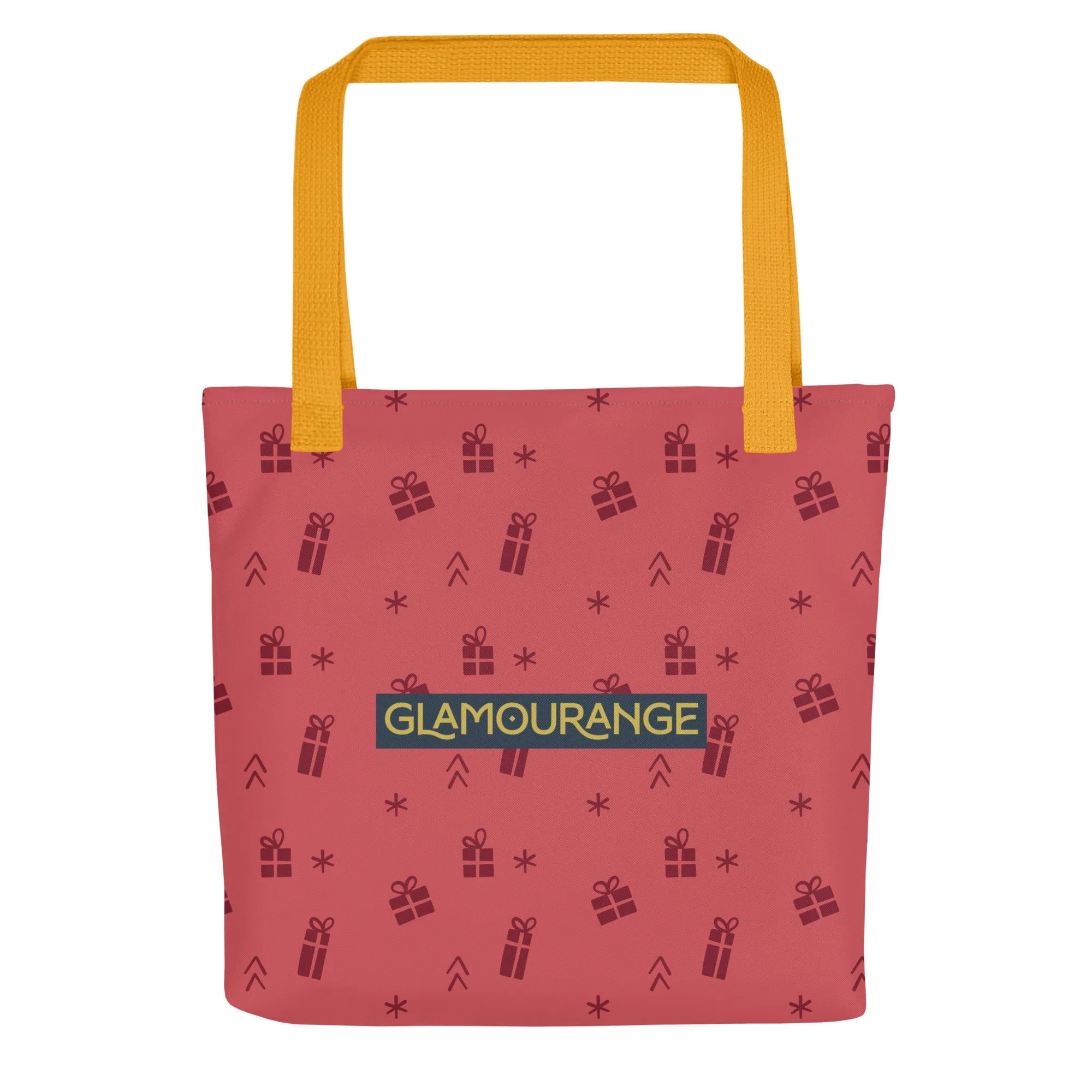 Christmas Tote Bag - Christmas Present Pattern (Glamourange Festive Pattern Christmas Tote Bags)