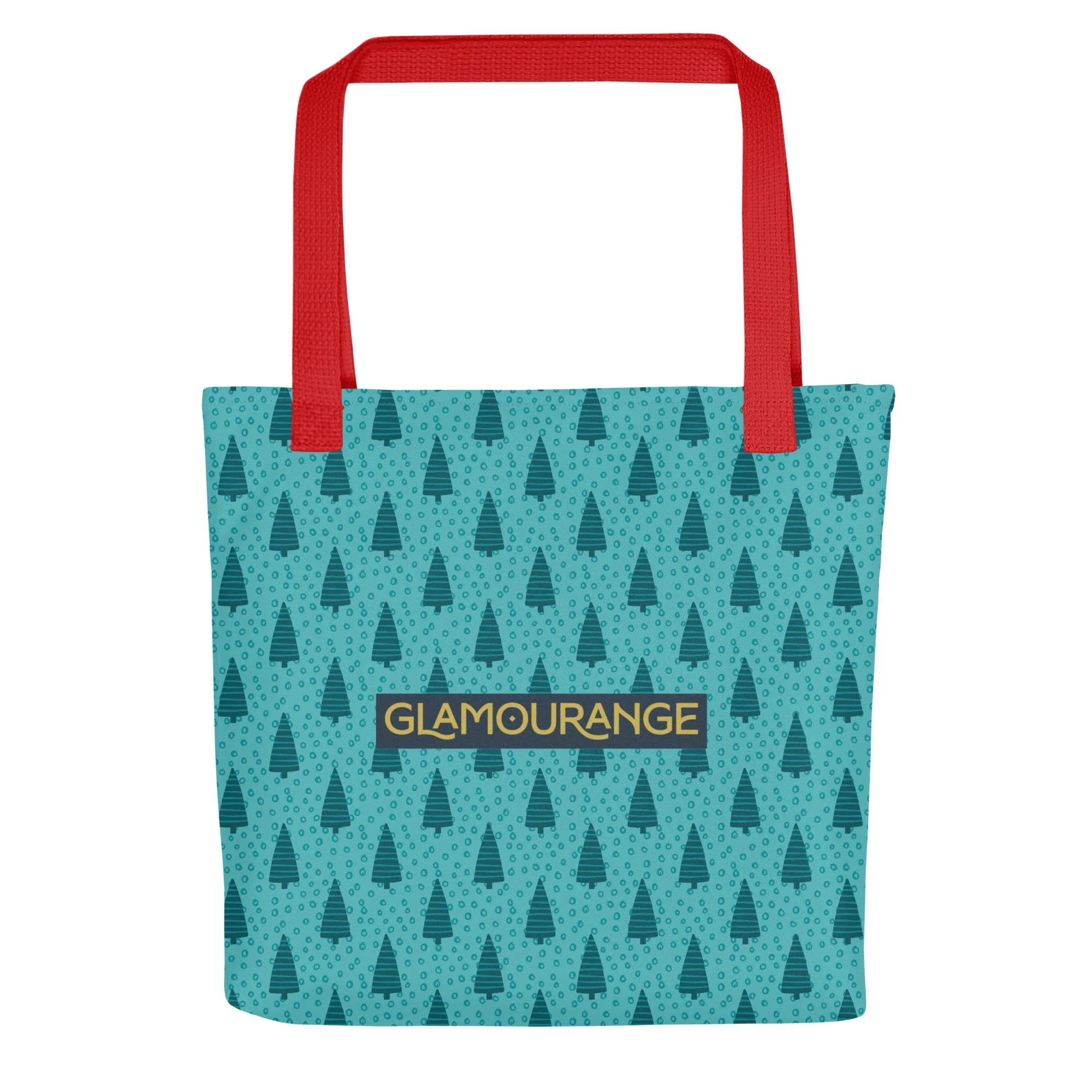 Christmas Tote Bag - Christmas Trees (Glamourange Festive Pattern Christmas Tote Bags)