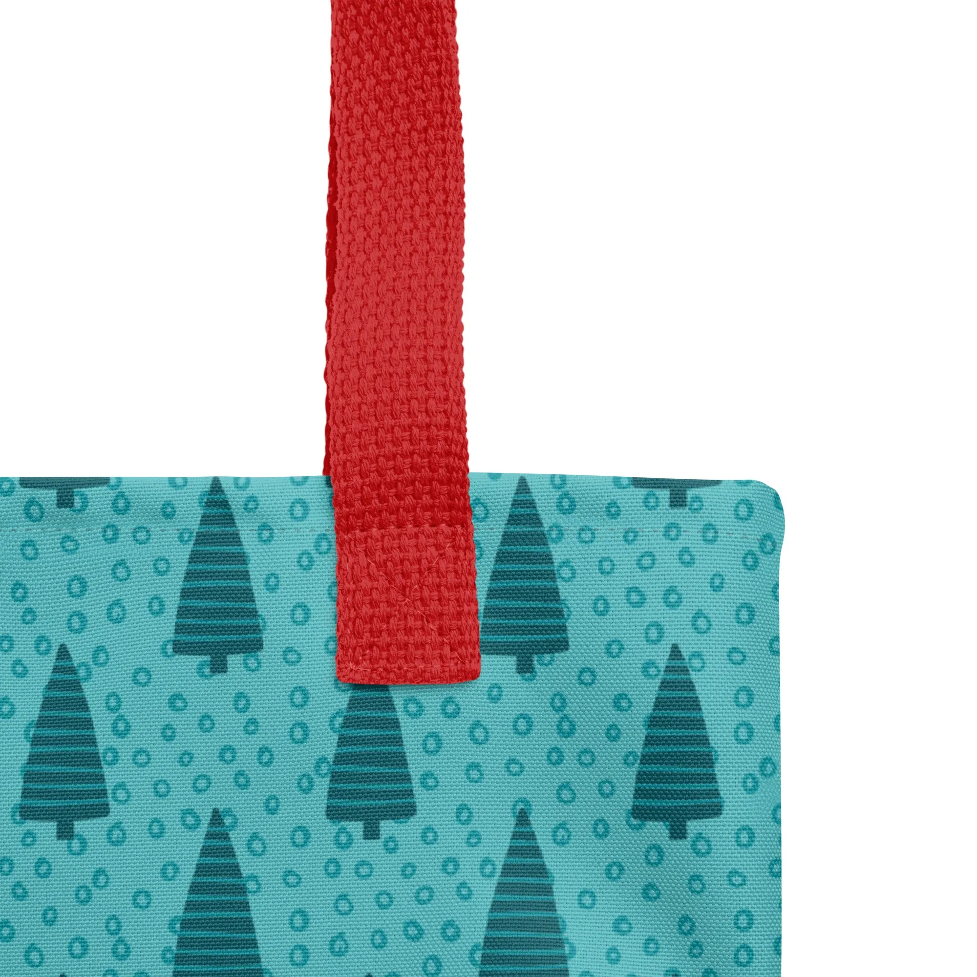 Christmas Tote Bag - Christmas Trees (Glamourange Festive Pattern Christmas Tote Bags)