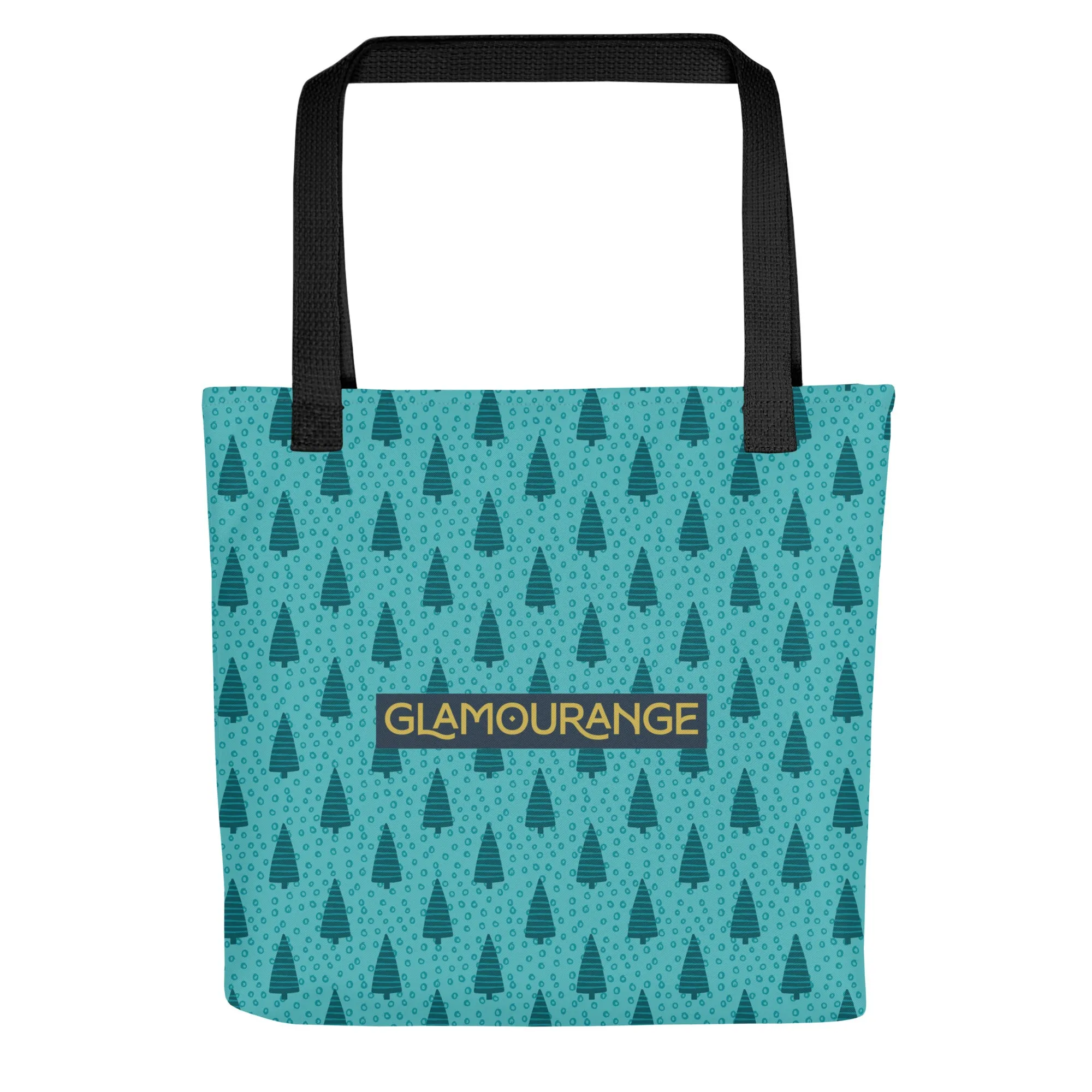 Christmas Tote Bag - Christmas Trees (Glamourange Festive Pattern Christmas Tote Bags)