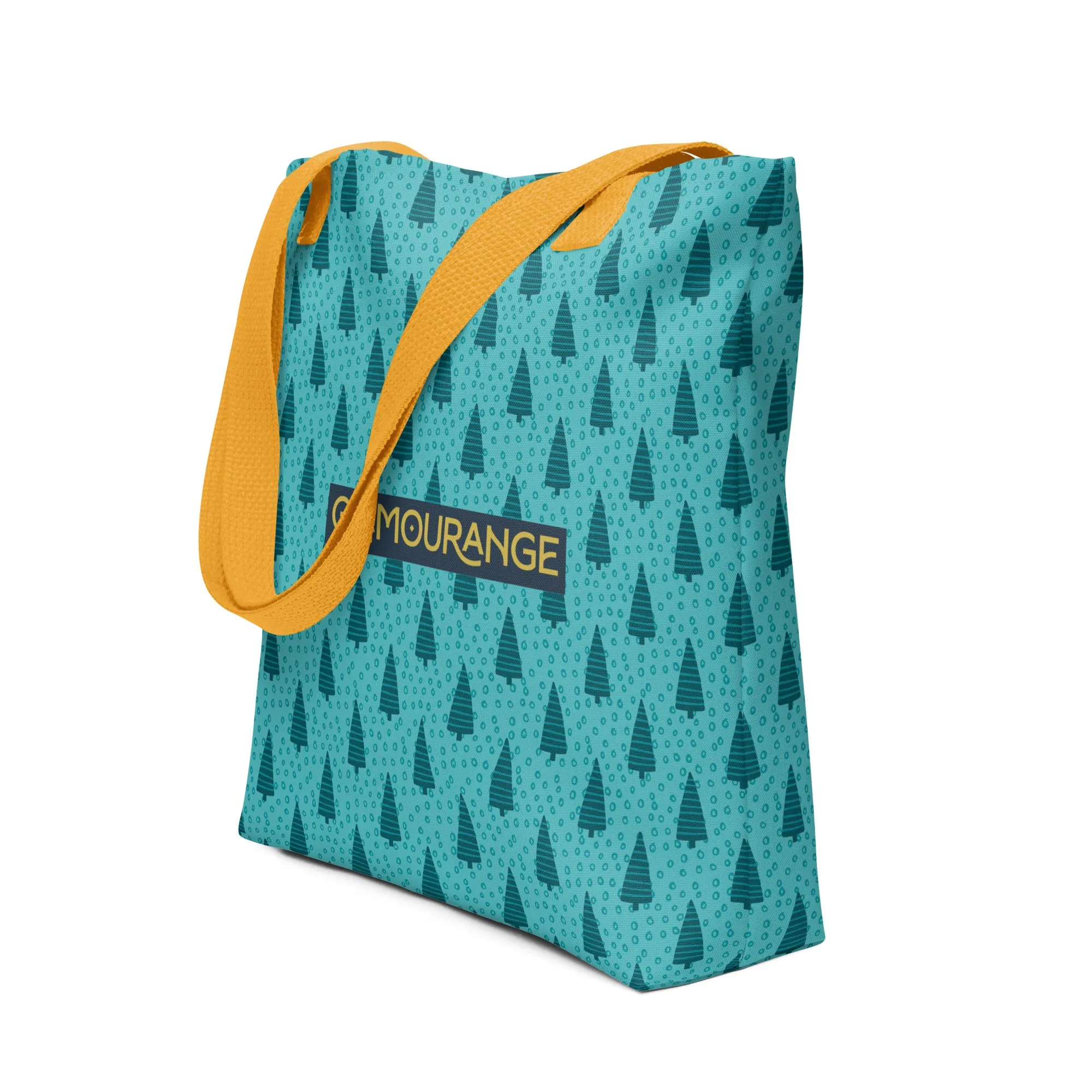 Christmas Tote Bag - Christmas Trees (Glamourange Festive Pattern Christmas Tote Bags)