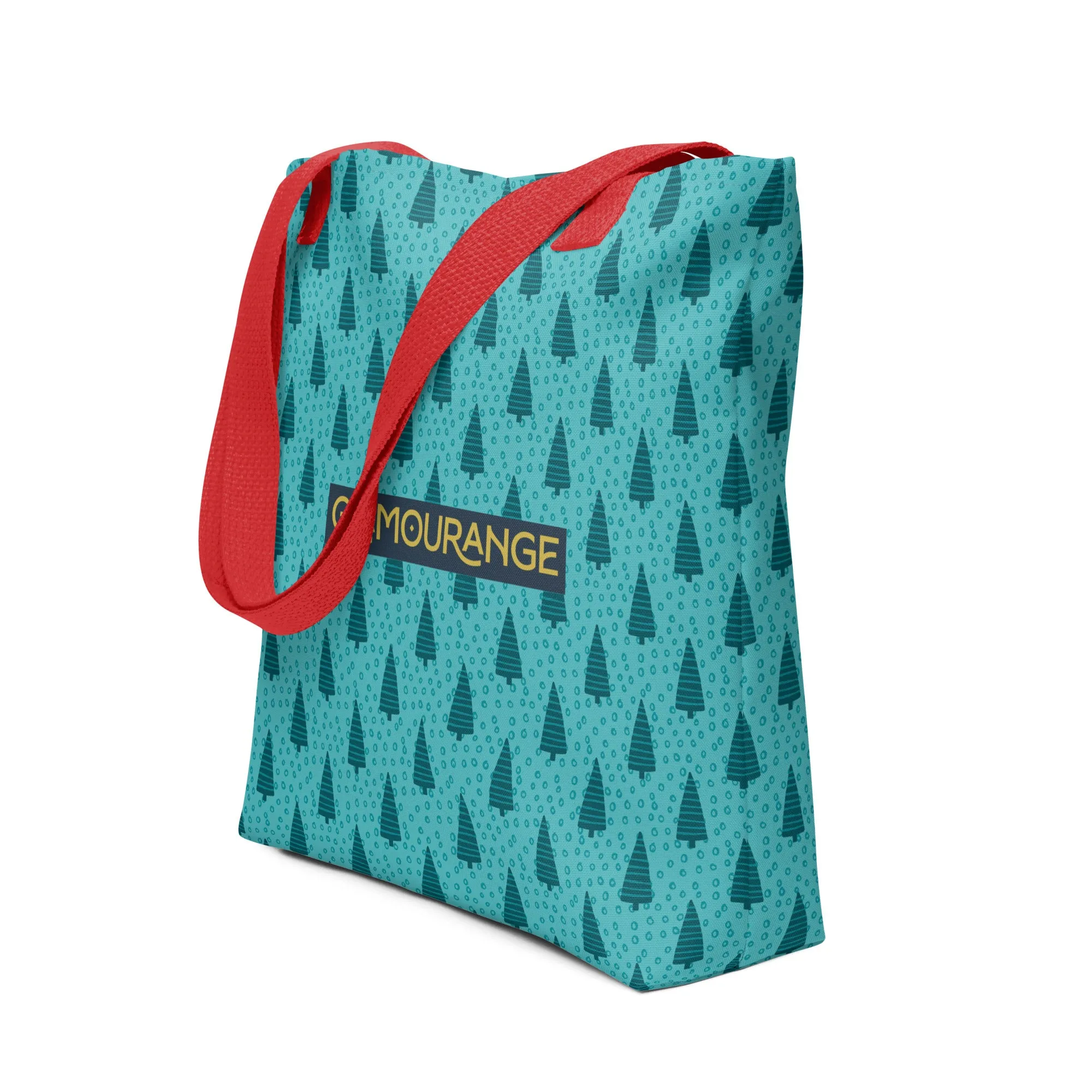 Christmas Tote Bag - Christmas Trees (Glamourange Festive Pattern Christmas Tote Bags)