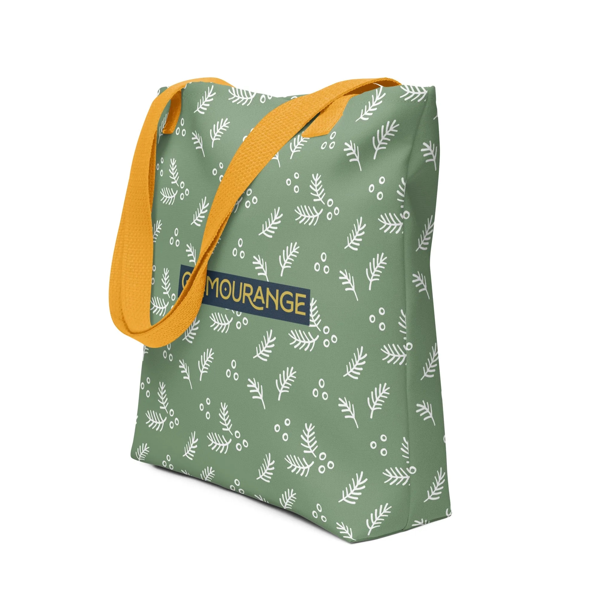 Christmas Tote Bag - Fir Branch (Glamourange Festive Pattern Christmas Tote Bags)