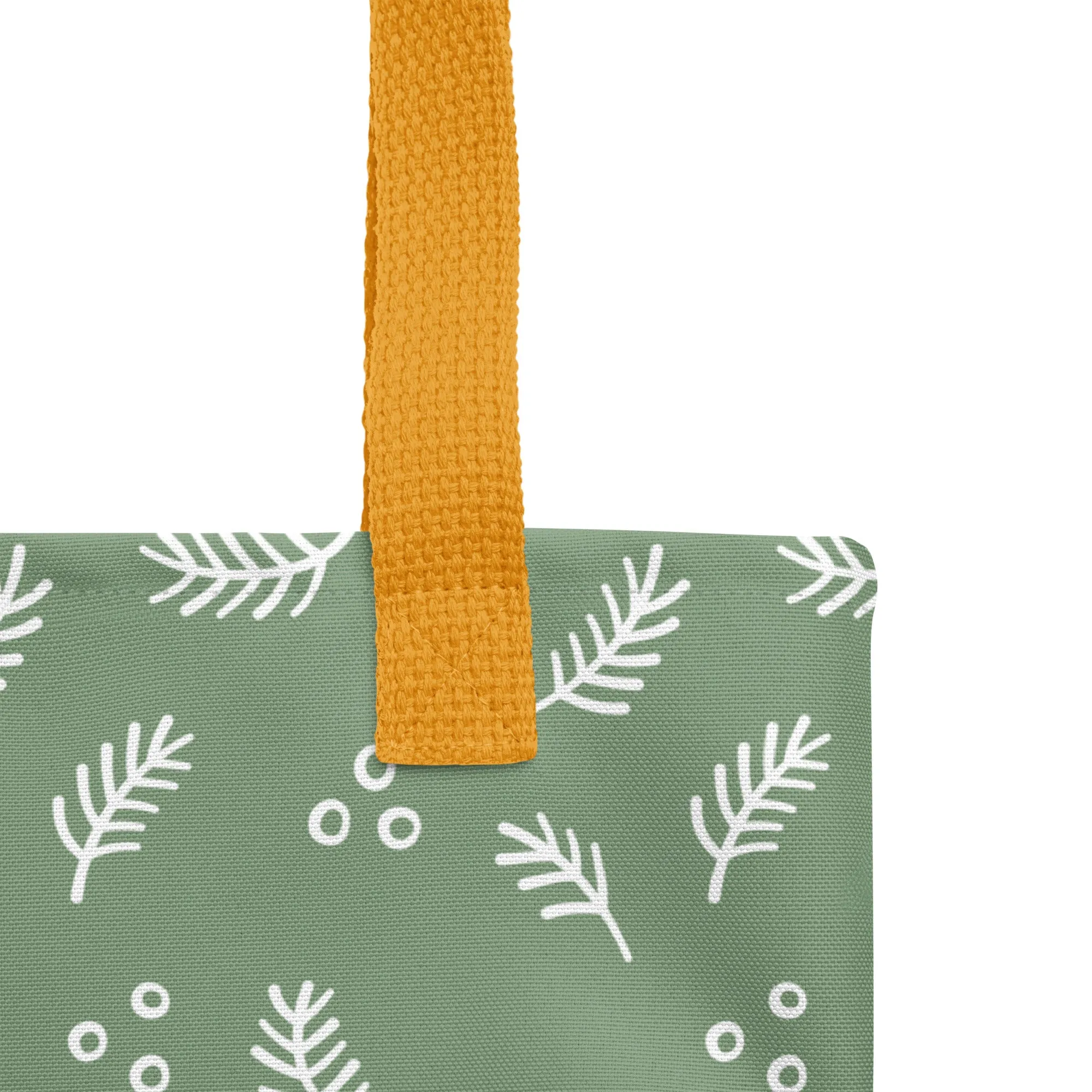 Christmas Tote Bag - Fir Branch (Glamourange Festive Pattern Christmas Tote Bags)