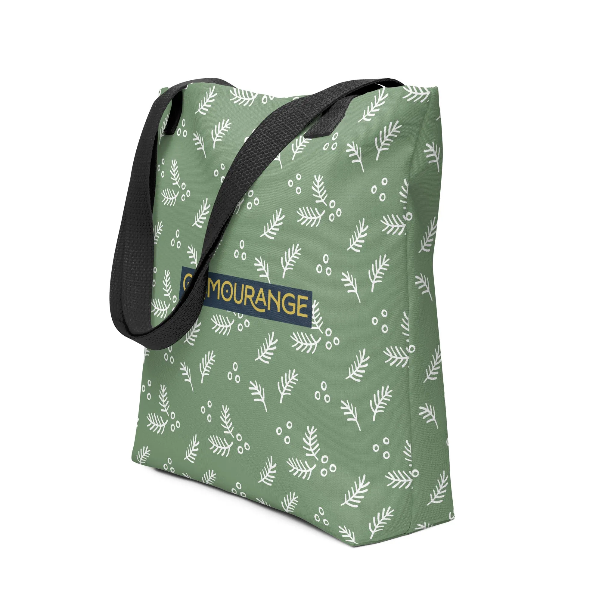 Christmas Tote Bag - Fir Branch (Glamourange Festive Pattern Christmas Tote Bags)