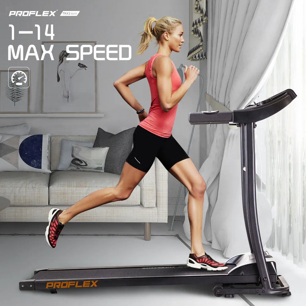 Compact 12-Program Electric Treadmill TRX2 Elite PROFLEX