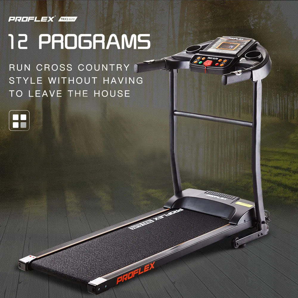 Compact 12-Program Electric Treadmill TRX2 Elite PROFLEX