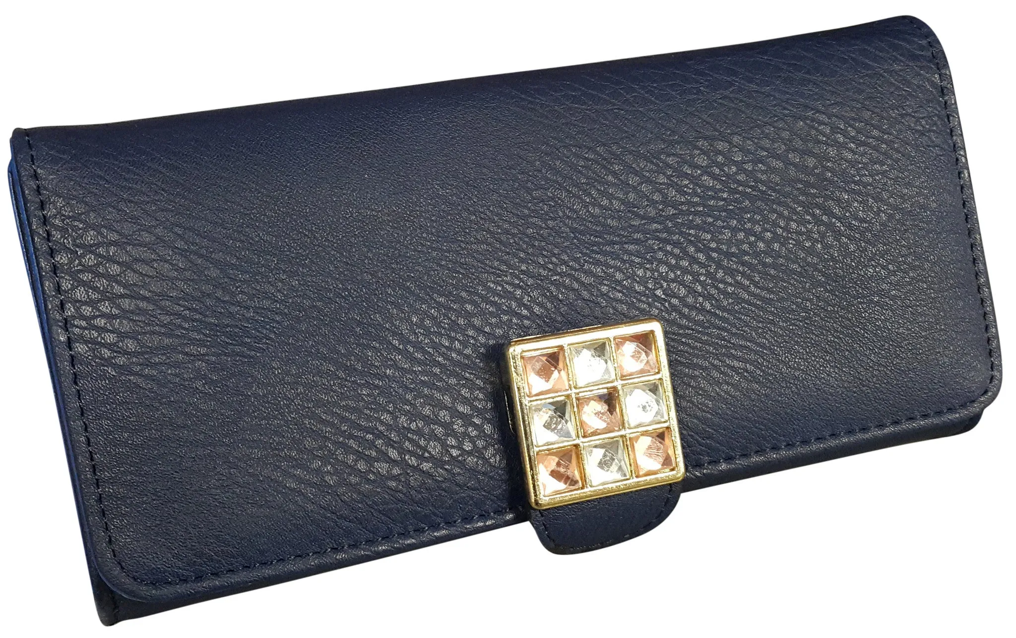 Diamante Faux Leather Coin Wallet