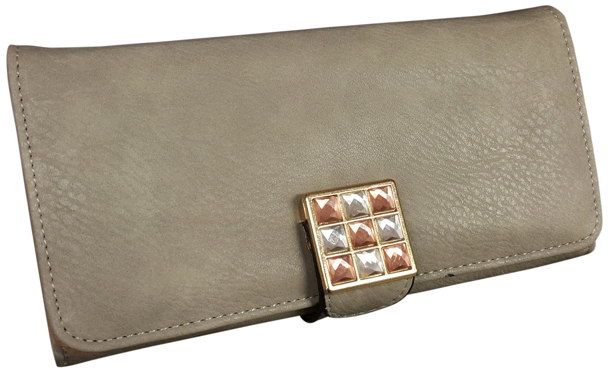 Diamante Faux Leather Coin Wallet