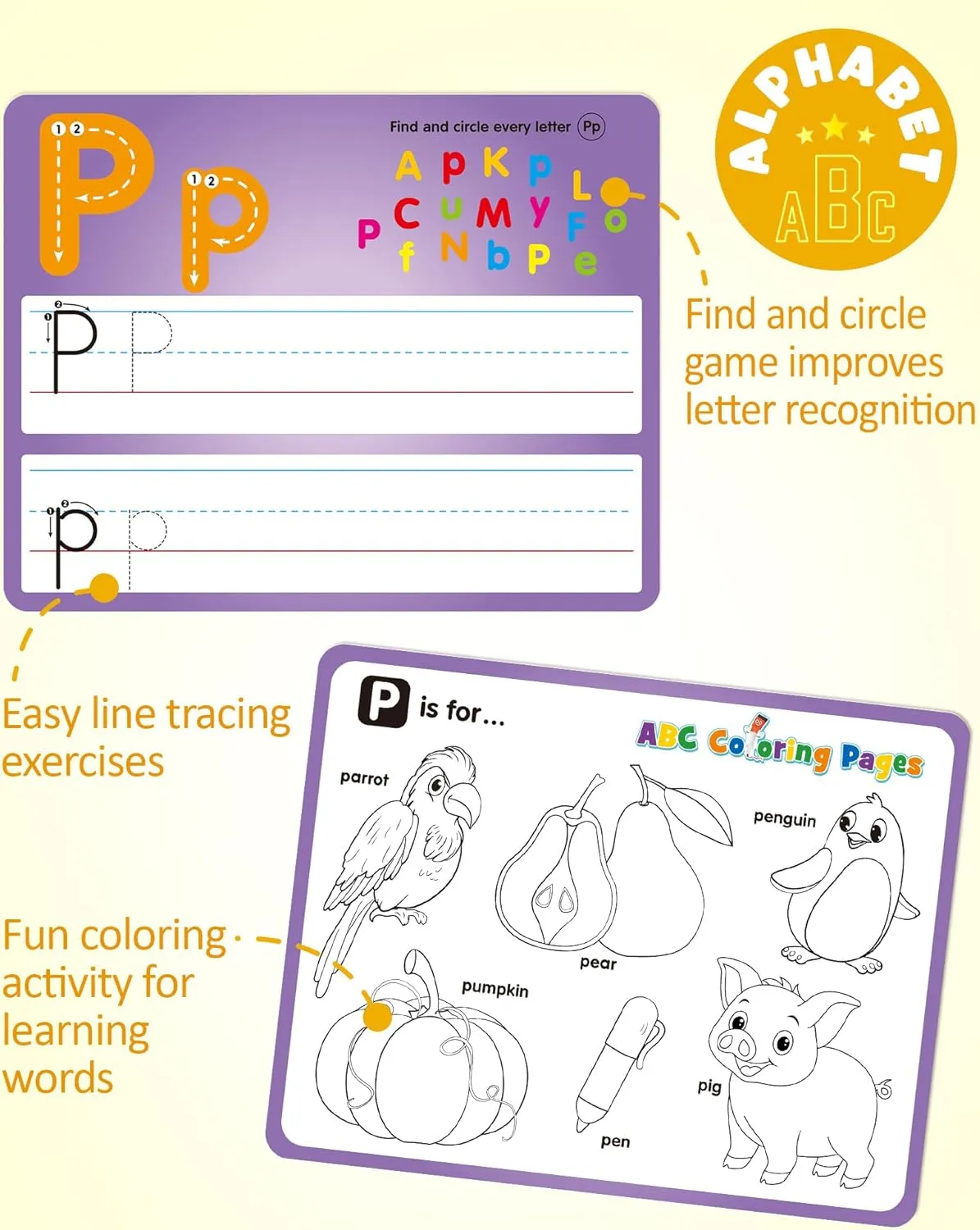 Double Sided Write and Wipe Tracing Flashcards