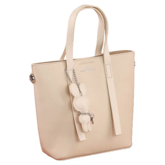 Elegant Leather Tote Bag With Long Handles - Mr Joe