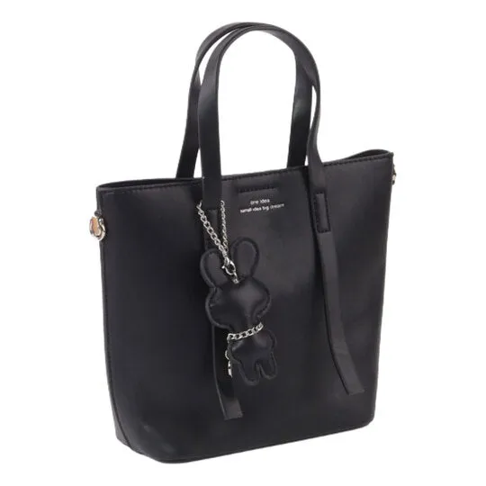 Elegant Leather Tote Bag With Long Handles - Mr Joe