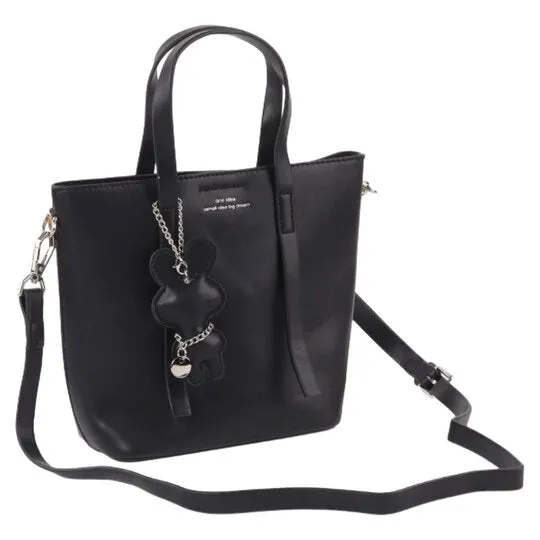 Elegant Leather Tote Bag With Long Handles - Mr Joe