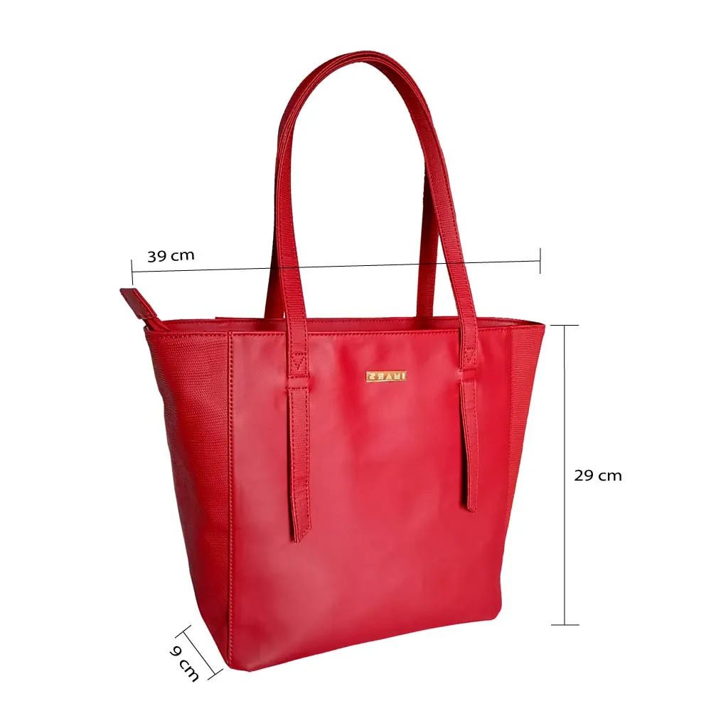 Elegant Red Tote Bag Perfect For Women & Girls