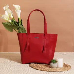 Elegant Red Tote Bag Perfect For Women & Girls