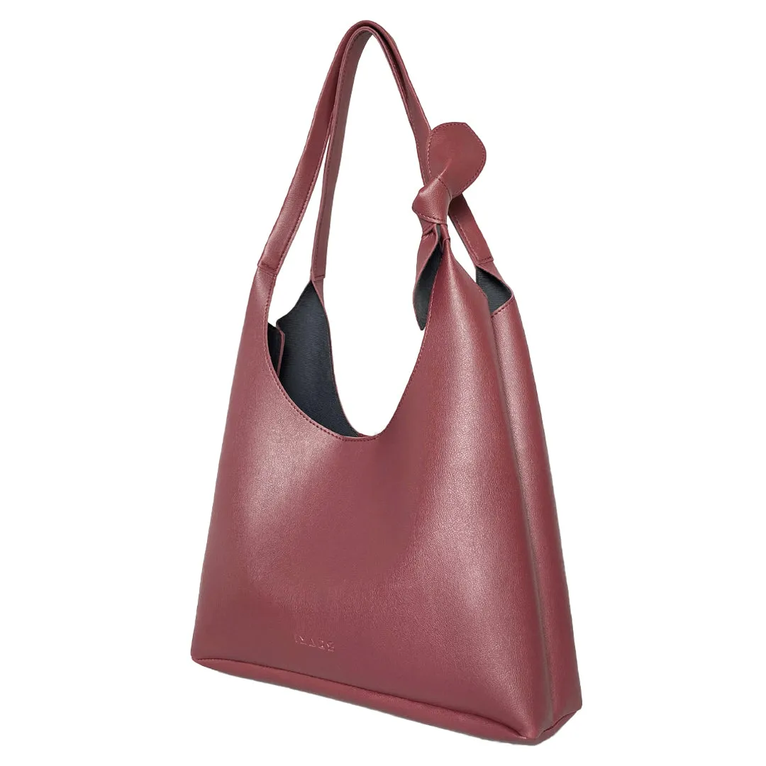 Elegant Shoulder Hobo Maroon Bag For Women & Girls