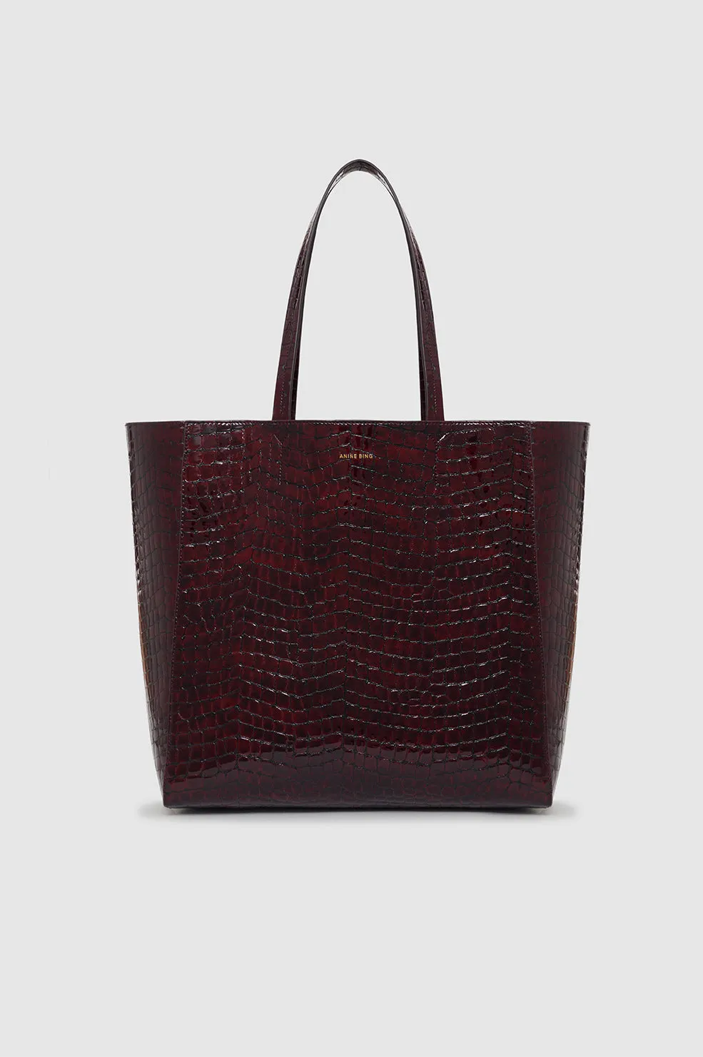 Elly Tote - Burgundy Embossed