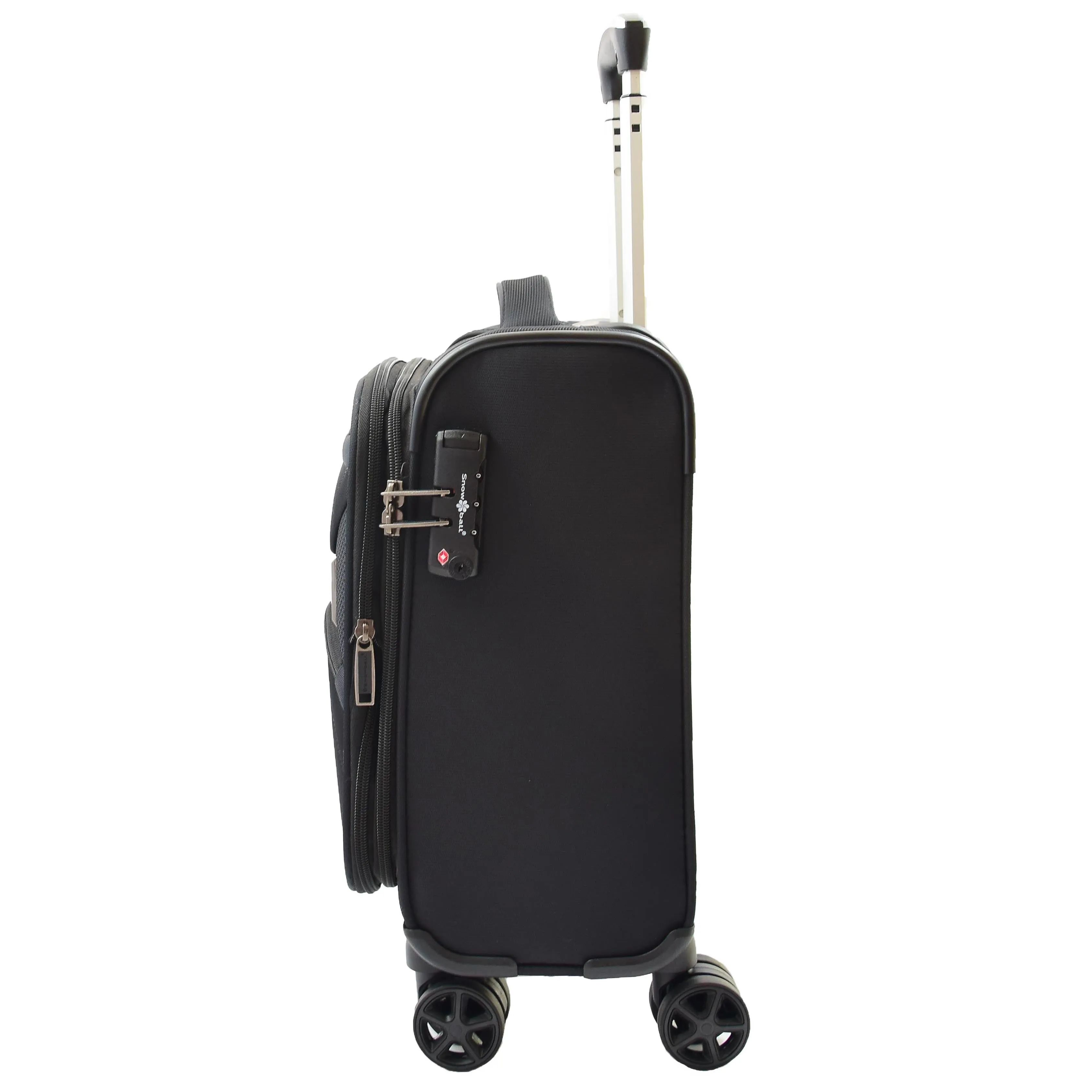 Expandable 8 Wheel Soft Luggage Japan Black