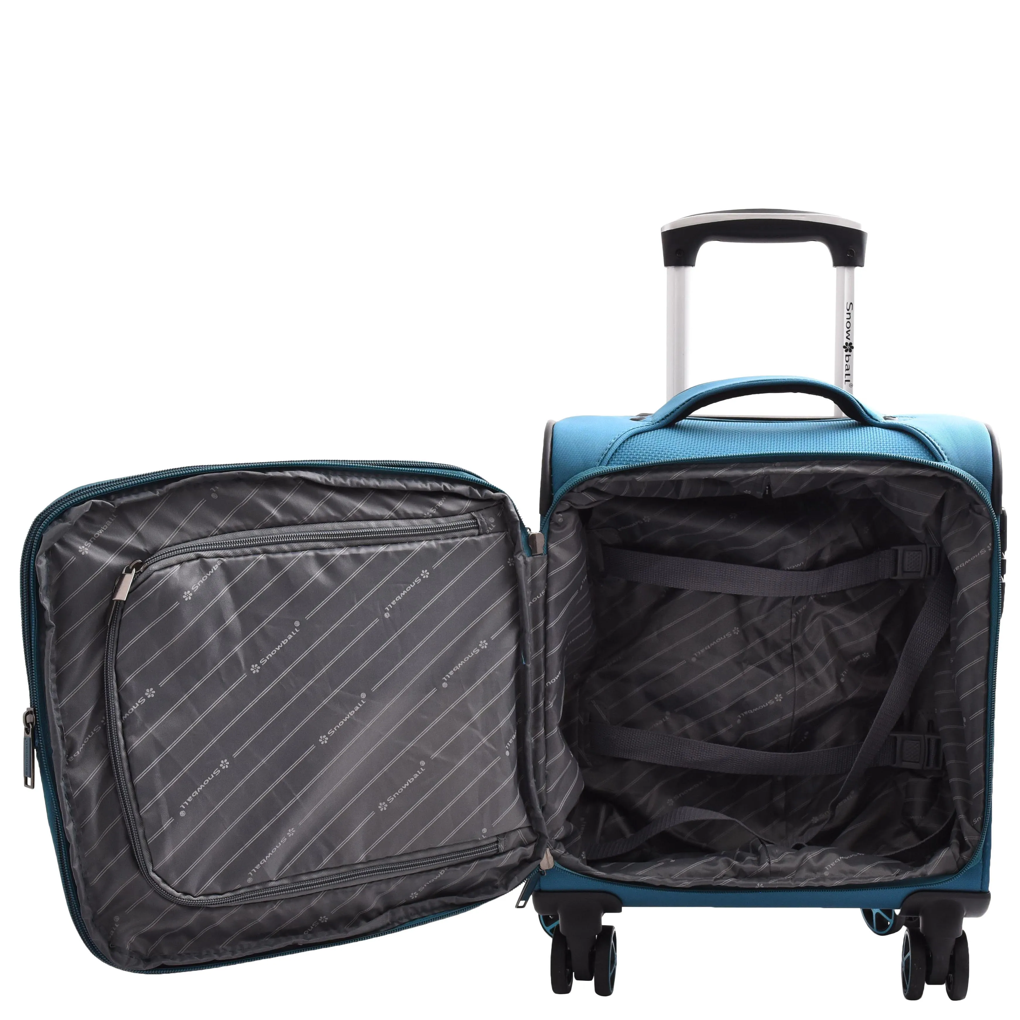 Expandable 8 Wheel Soft Luggage Japan Teal