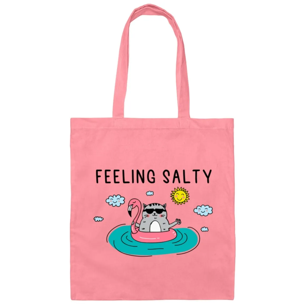 Feeling Salty Cat Tote Bag