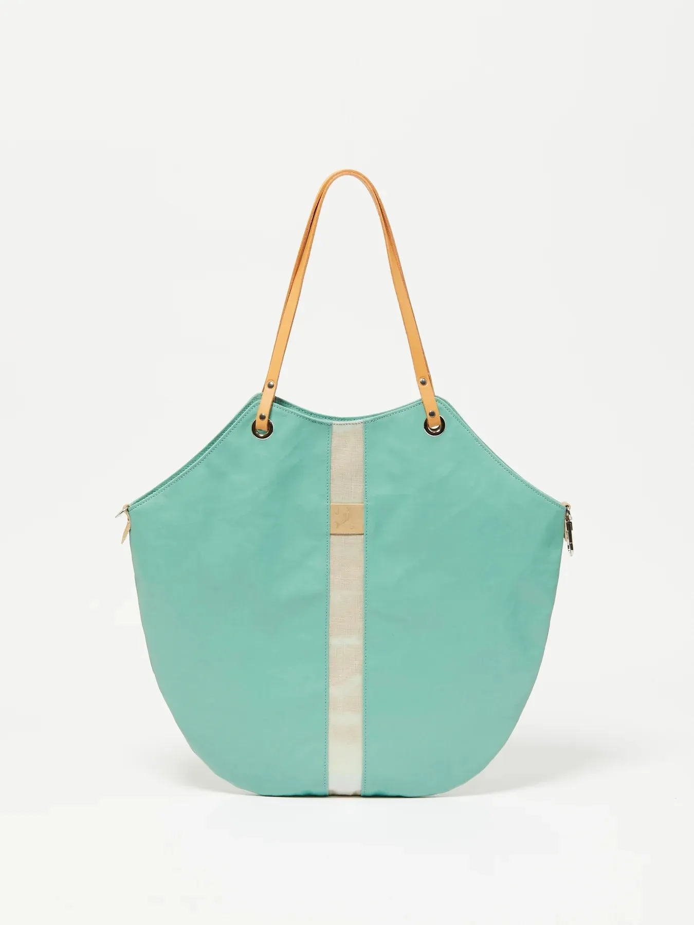 FLORES LINEN TOTE BAG - Premium Bicolore Collection