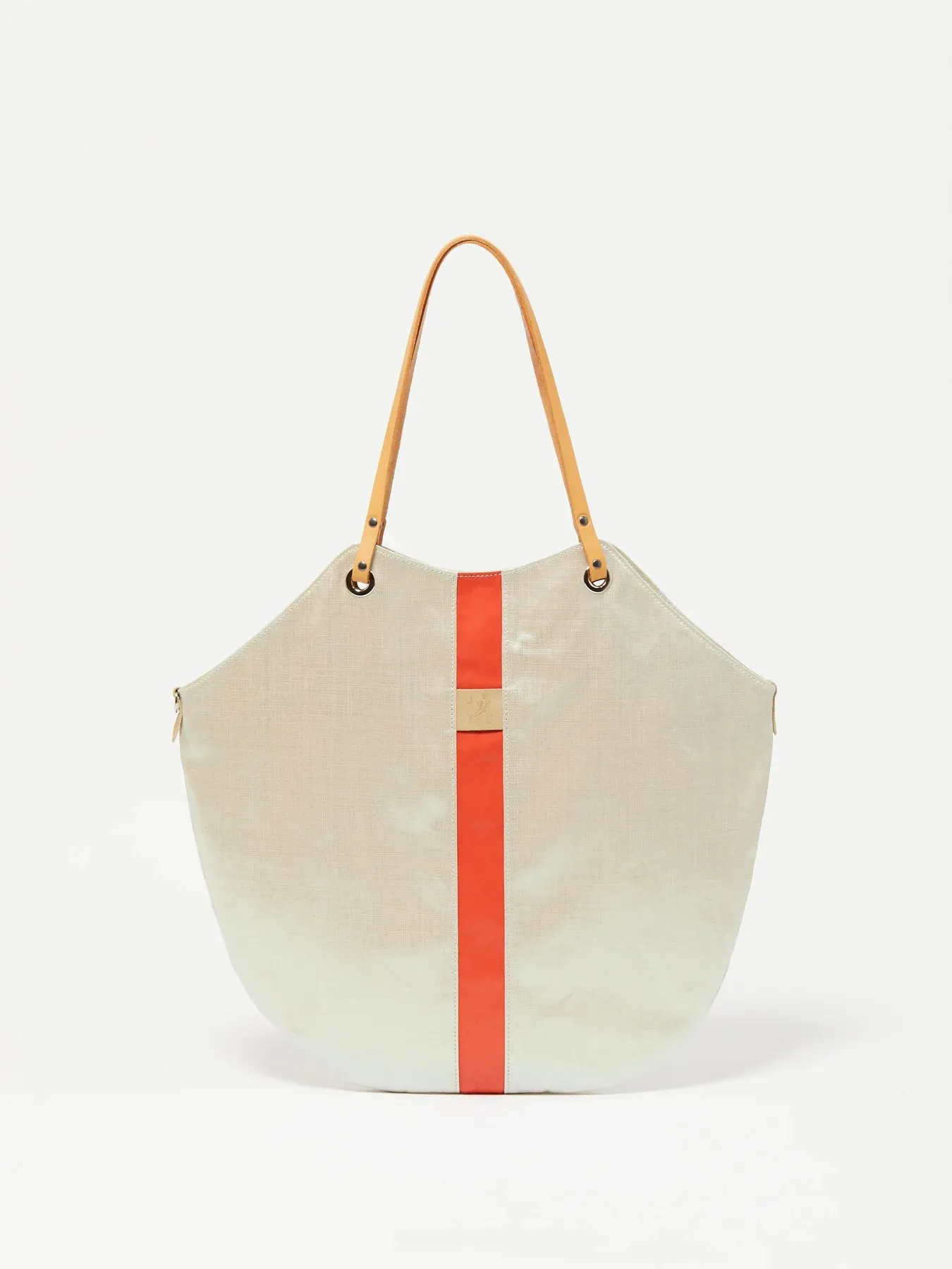 FLORES LINEN TOTE BAG - Premium Bicolore Collection