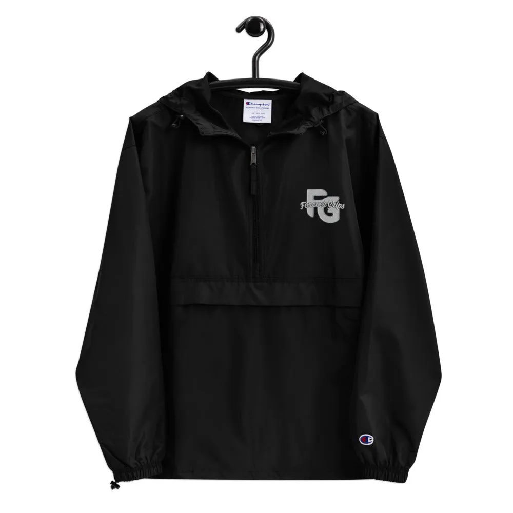 Forever Grips Embroidered Champion Packable Jacket